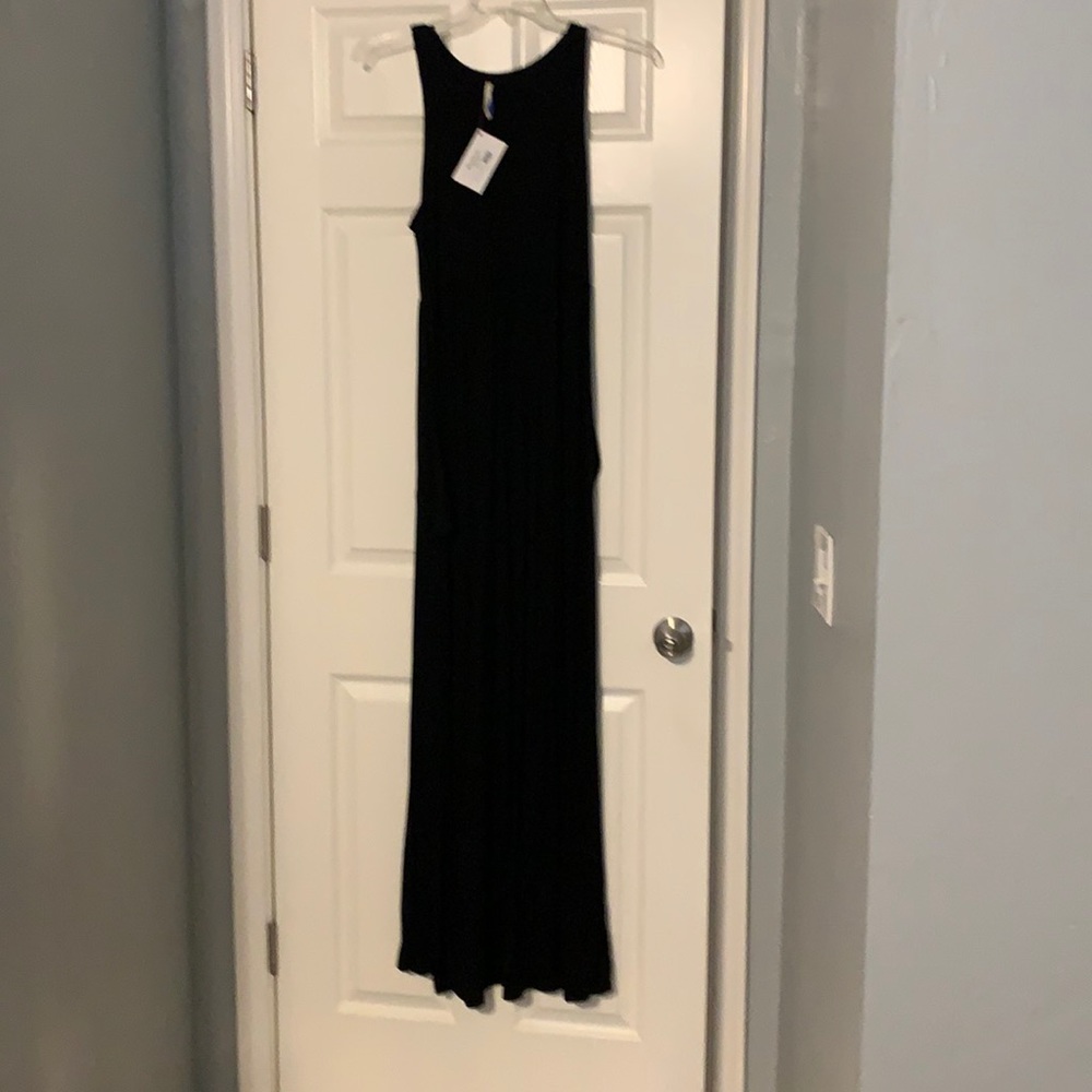 Black maxi dress